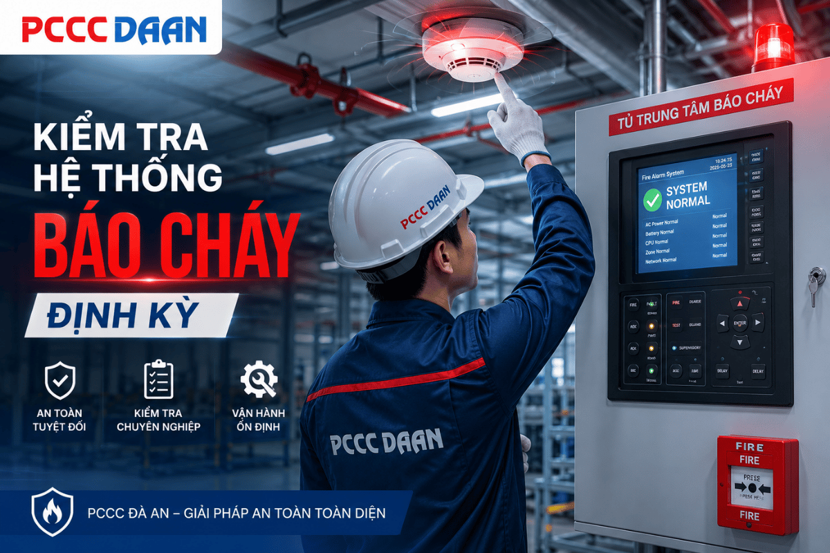 Bảo trì hệ thống PCCC kiểm tra báo cháy