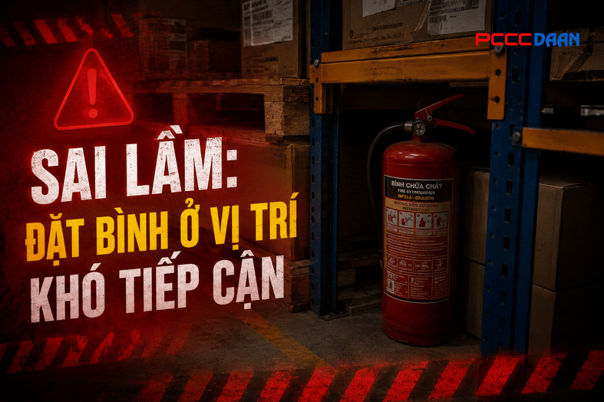 Những lỗi bố trí bình chữa cháy tại Đà Nẵng