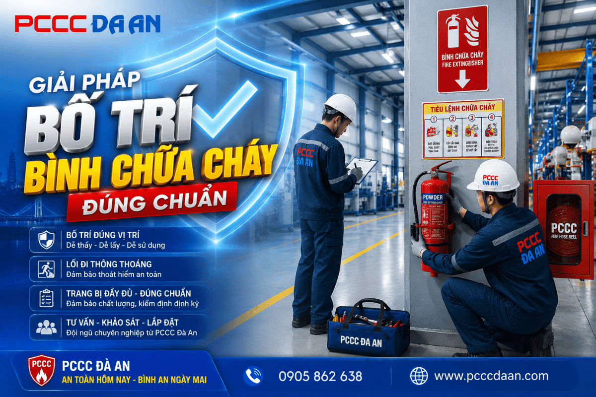 Những lỗi bố trí bình chữa cháy tại Đà Nẵng lợi ích khi đặt đúng