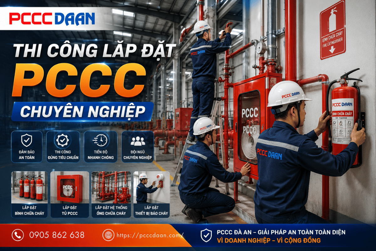 Dịch vụ PCCC tại Quảng Trị thi công lắp đặt