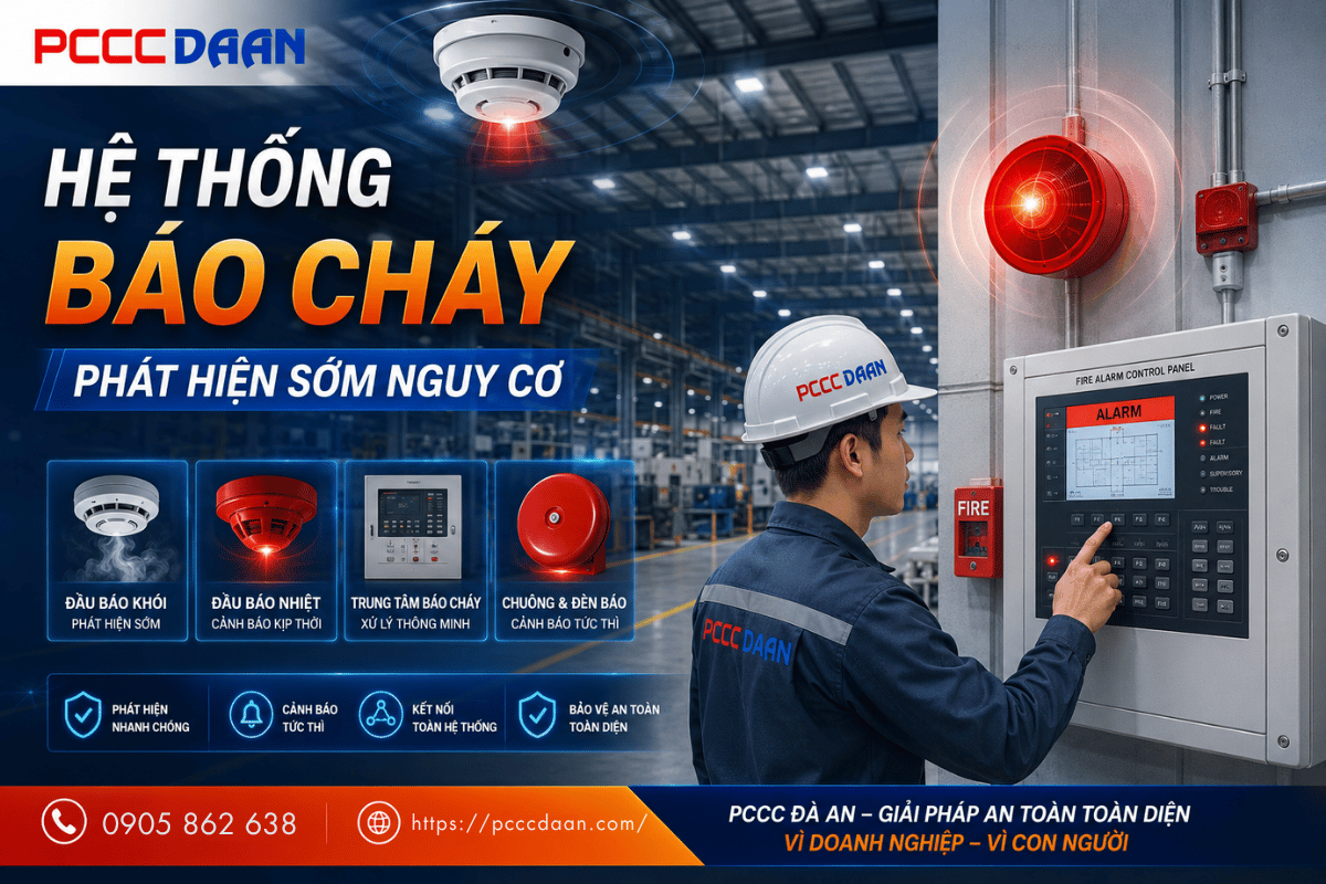 Dịch vụ PCCC tại Quảng Trị hệ thống báo cháy