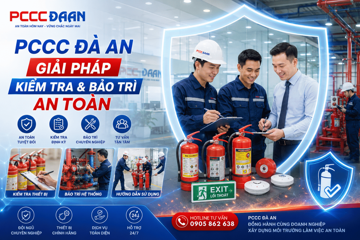 Hướng dẫn kiểm tra bình chữa cháy tại Đà Nẵng đội ngũ chuyên nghiệp