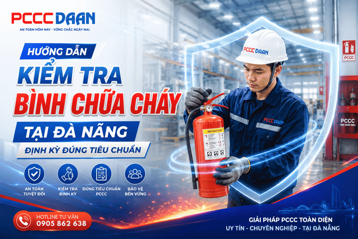 Hướng dẫn kiểm tra bình chữa cháy tại Đà Nẵng