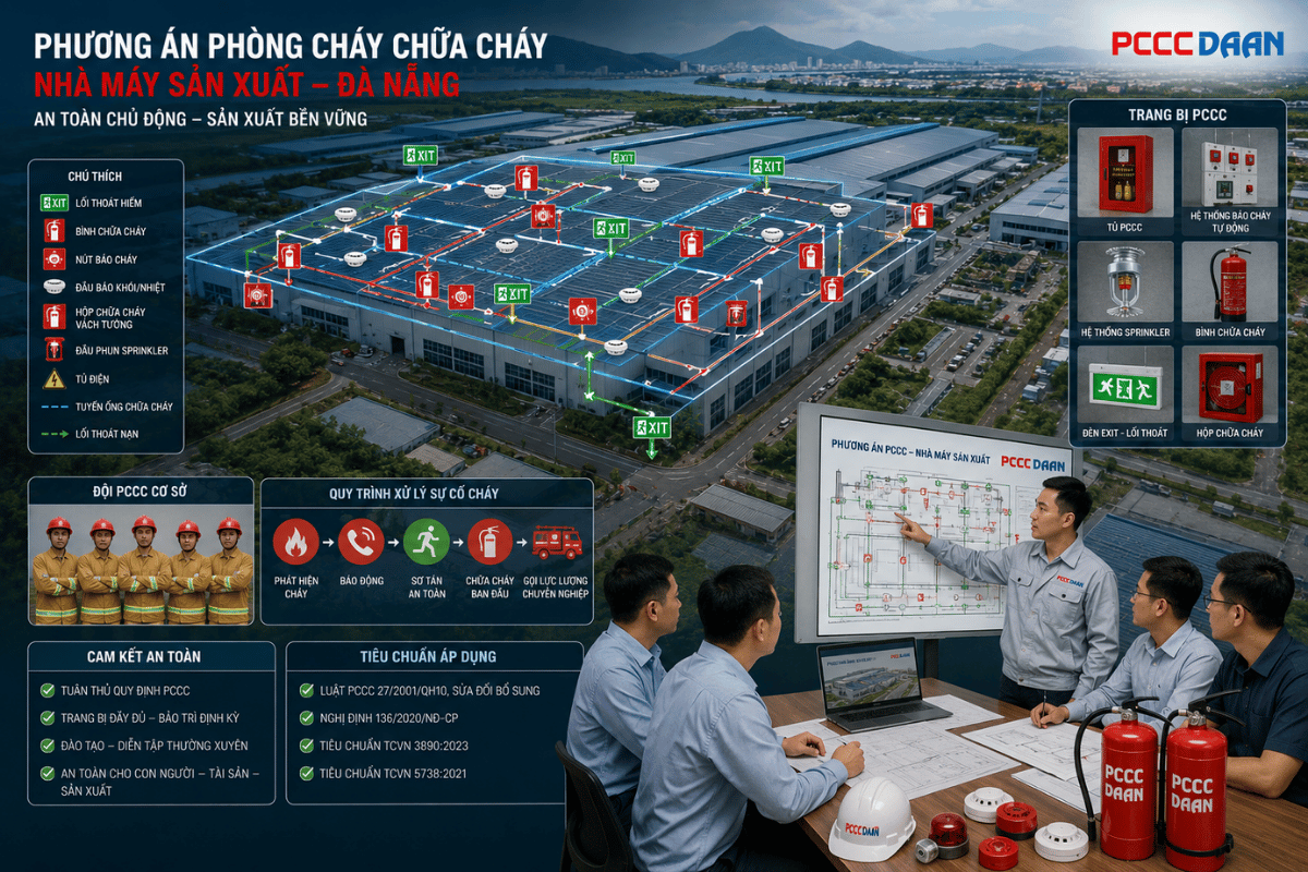 Phương án pccc cho nhà máy tại Đà Nẵng