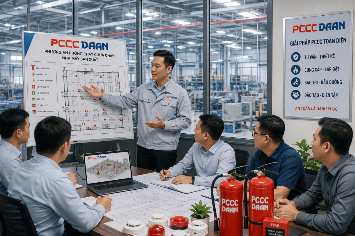 Phương án pccc cho nhà máy tại Đà Nẵng