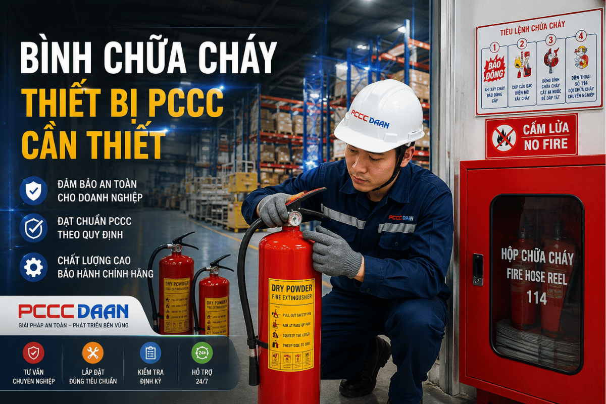 Thiết bị PCCC tại Phú Yên  bình chữa cháy cần thiết