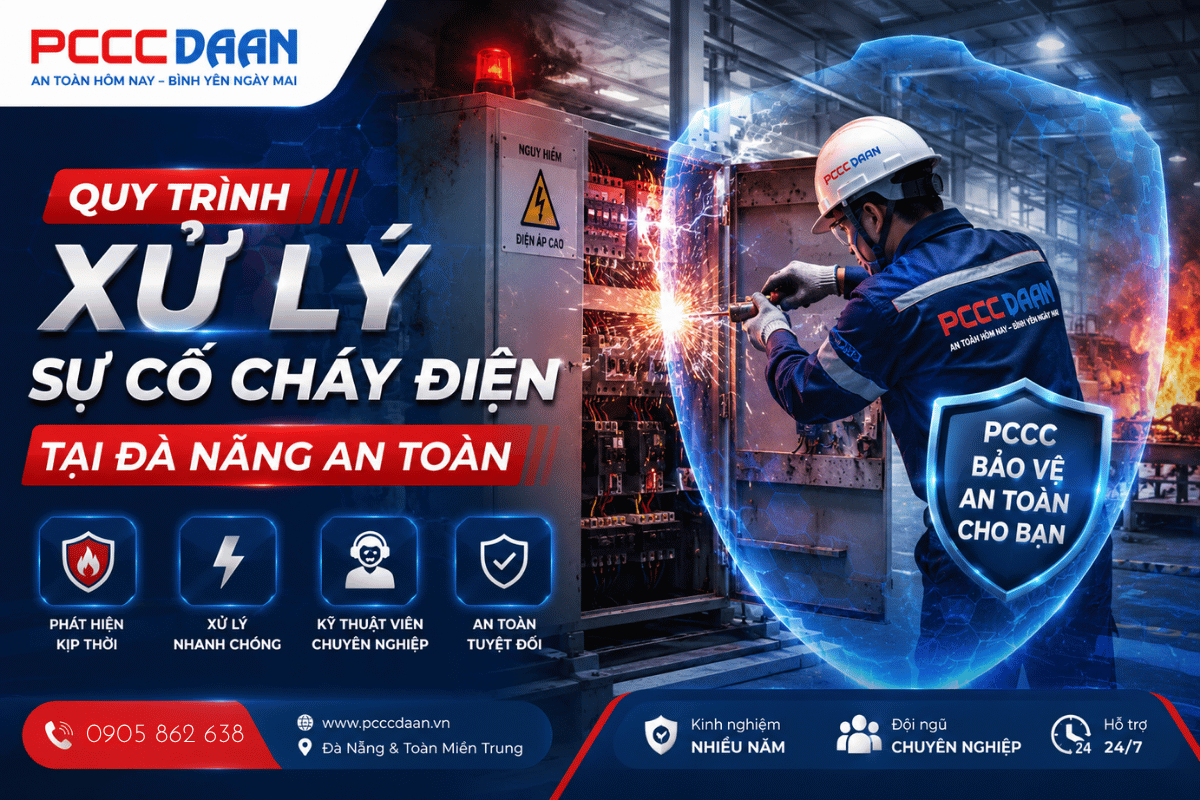 Xử lý sự cố cháy điện tại Đà Nẵng