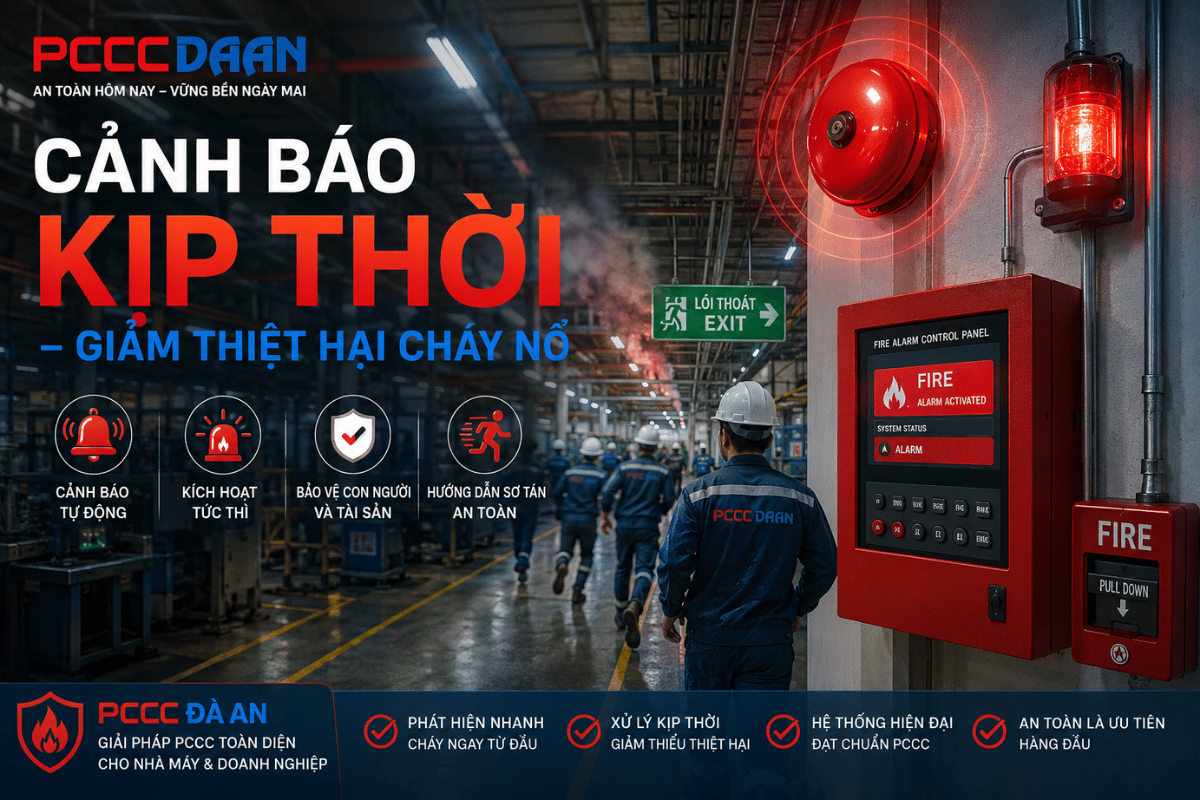 Lắp đặt hệ thống báo cháy tại Bình Định cảnh báo kịp thời