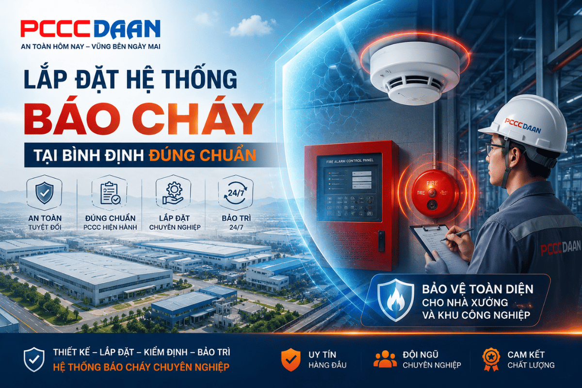 Lắp đặt hệ thống báo cháy tại Bình Định