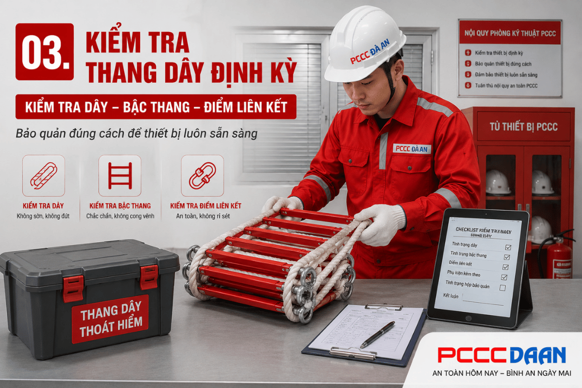 Thang Dây Thoát Hiểm Tại Đà Nẵng