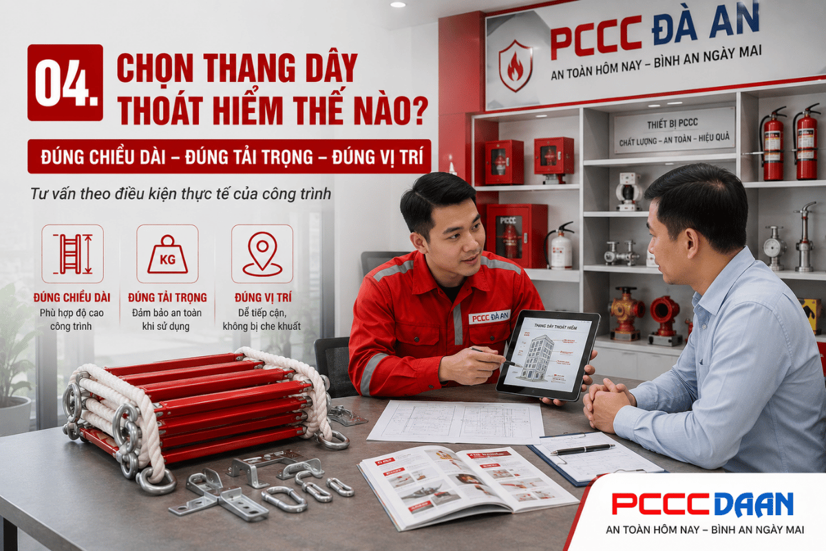 Thang Dây Thoát Hiểm Tại Đà Nẵng
