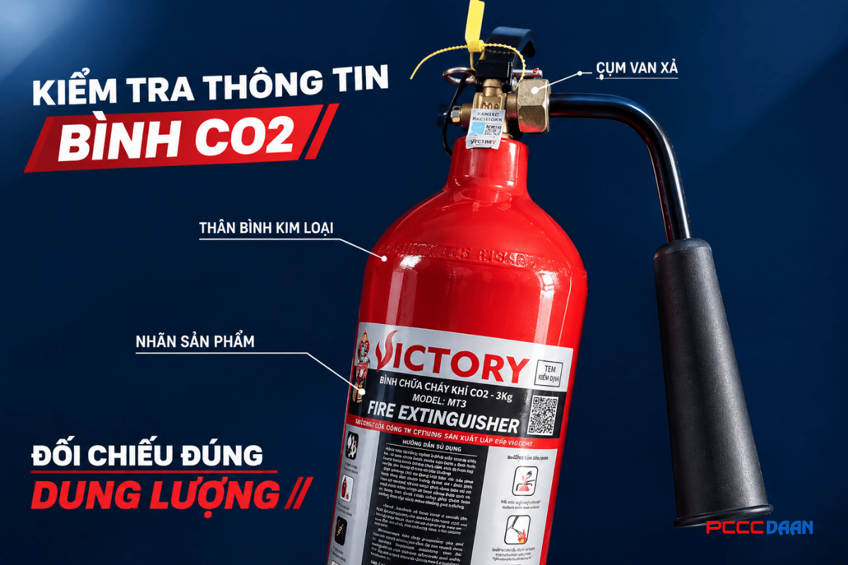 bình chữa cháy CO2 3kg và 5kg