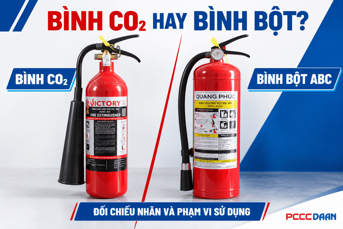 Bình chữa cháy cho phòng điện