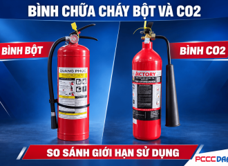 Bình chữa cháy bột và CO2: So sánh giới hạn sử dụng trước khi chọn mua