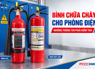 Bình chữa cháy cho phòng điện: Những thông tin phải kiểm tra trước khi lựa chọn